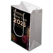 Nieuwjaar Gift Bag - Medium Cadeauzakje (Voorkant Gekanteld)