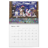 Nieuwjaar Gift Kerstmis Design Kalender (Feb 2027)