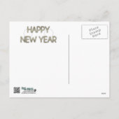 Nieuwjaar - Golden Elegance - Boston Terrier Feestdagenkaart (Achterkant)