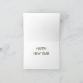 Nieuwjaar - Golden Elegance - Springer Spaniel Feestdagen Kaart (Binnen)