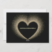 Nieuwjaar | Goud zwart | 3 Fotokaart Feestdagenkaart (Achterkant)