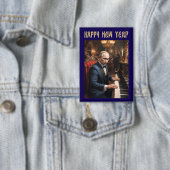 Nieuwjaar Grappig Vladimir Poetin Russisch Button (Insitu)