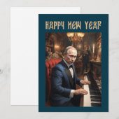 Nieuwjaar Grappig Vladimir Poetin Russisch Feestdagenkaart (Voorkant / Achterkant)