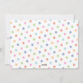 Nieuwjaar grappige 3e keer een charm Modern Grey F Feestdagenkaart (Achterkant)