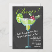 Nieuwjaar Groene Cocktail Party op maat Kaart (Voorkant)