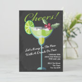 Nieuwjaar Groene Cocktail Party op maat Kaart (Staand voorkant)