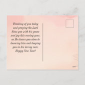 Nieuwjaar Heer zegene u Bijbel Verse Winter Scène Feestdagenkaart (Achterkant)