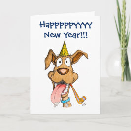 Nieuwjaar: Hond (de Boom van de Boom) Feestdagen Kaart