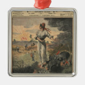 Nieuwjaar hoopt Frankrijk op betere dagen Metalen Ornament (Voorkant)