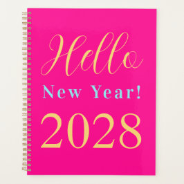 Nieuwjaar Hot roze stijlvol Planner