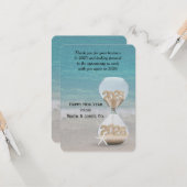 Nieuwjaar Hourglass 2025 Bedankt van het bedrijfsl Kaart (Voorkant / Achterkant in situ)