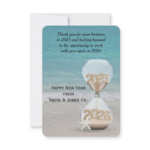 Nieuwjaar Hourglass 2025 Bedankt van het bedrijfsl