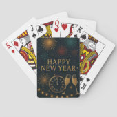 Nieuwjaar in goud pokerkaarten (Achterkant)