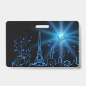 Nieuwjaar in Parijs Badge (Achterkant)