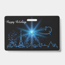 Nieuwjaar in Parijs Badge