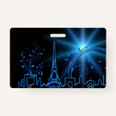 Nieuwjaar in Parijs Badge (Achterkant)