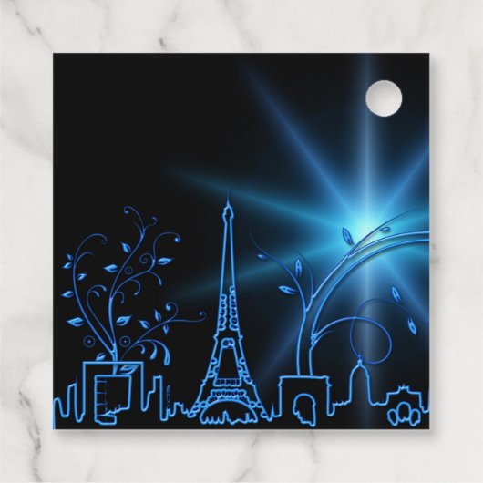 Nieuwjaar in Parijs Bedankjes Labels (Achterkant)