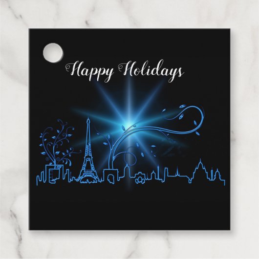 Nieuwjaar in Parijs Bedankjes Labels (Voorkant)