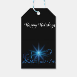 Nieuwjaar in Parijs Cadeaulabel