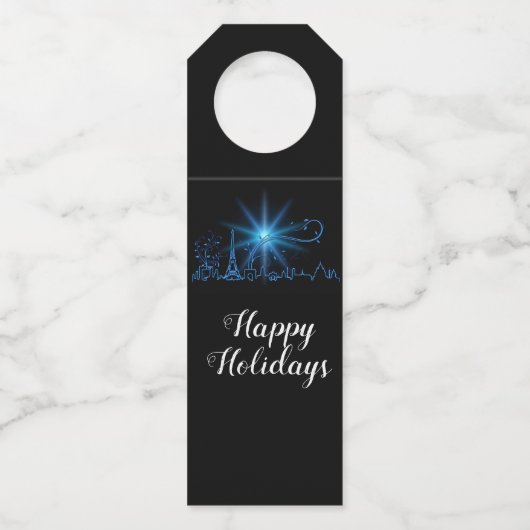 Nieuwjaar in Parijs Flessenhanger (Voorkant)