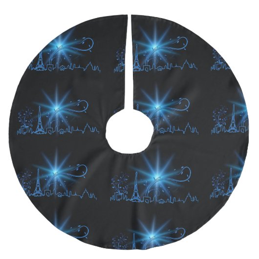 Nieuwjaar in Parijs Kerstboom Rok (Voorkant)