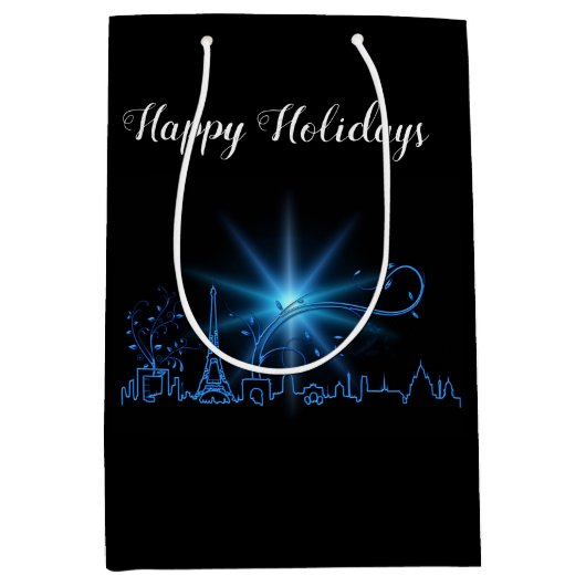 Nieuwjaar in Parijs Medium Cadeauzakje (Voorkant)