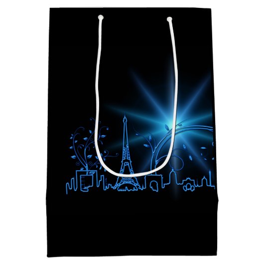 Nieuwjaar in Parijs Medium Cadeauzakje (Achterkant)