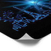 Nieuwjaar in Parijs Poster (Hoek)