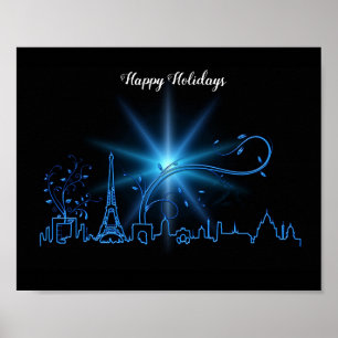 Nieuwjaar in Parijs Poster