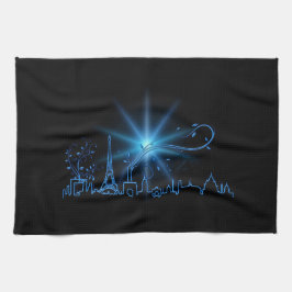 Nieuwjaar in Parijs Theedoek