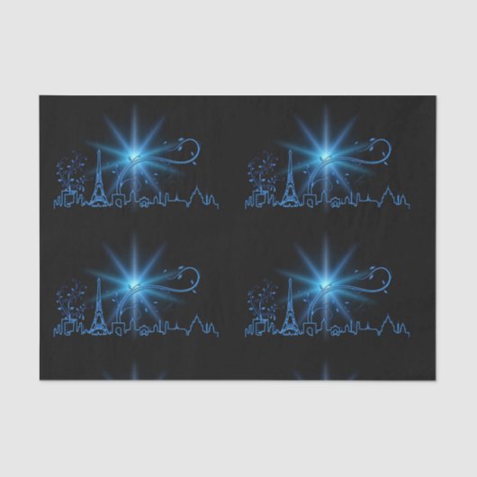 Nieuwjaar in Parijs Tissuepapier (Voorkant)