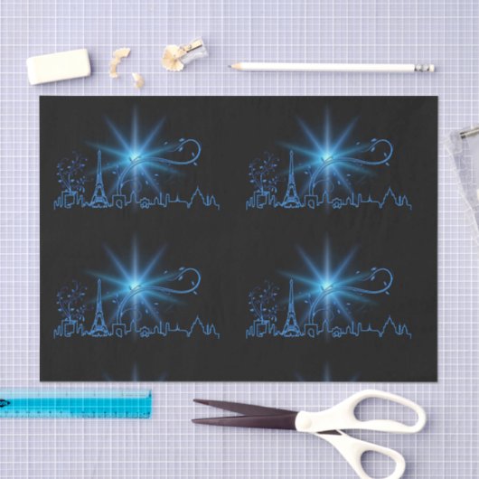 Nieuwjaar in Parijs Tissuepapier (Craft)