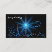 Nieuwjaar in Parijs Visitekaartje (Voorkant)