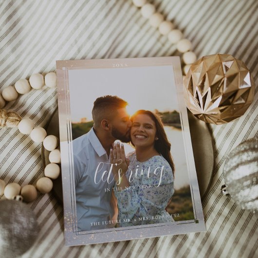 Nieuwjaar inluiden | Moderne foto Save The Date