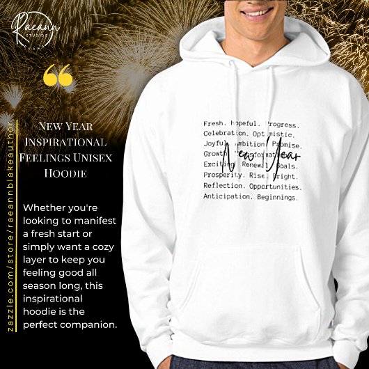 Nieuwjaar Inspirerend Feelings Unisex Hoodie