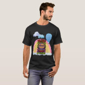 Nieuwjaar is de glinsterende licht bewolkte hemel t-shirt (Voorkant volledig)