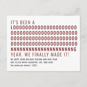 nieuwjaar is het een lange tijd geleden dat het ei briefkaart