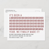 Nieuwjaar is lang geweest en heeft het eindelijk r briefkaart (Voorkant / Achterkant)