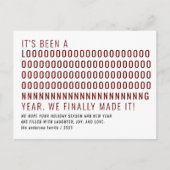 Nieuwjaar is lang geweest en heeft het eindelijk r briefkaart (Voorkant)