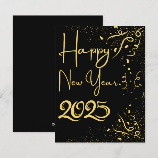 Nieuwjaar Kaart 2025 (Voorkant / Achterkant)
