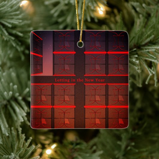 Nieuwjaar Keramisch Ornament (Boom)