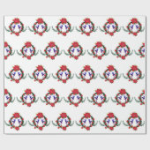 Nieuwjaar kerst in Ballerina Cadeaupapier (Vlak)