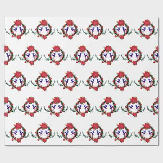 Nieuwjaar kerst in Ballerina Cadeaupapier (Vlak)