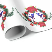 Nieuwjaar kerst in Ballerina Cadeaupapier (Rol Hoek)