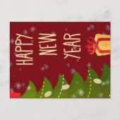 Nieuwjaar kerstboom briefkaart (Voorkant)