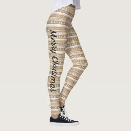 Nieuwjaar kerstboomgaard gouden jaar leggings