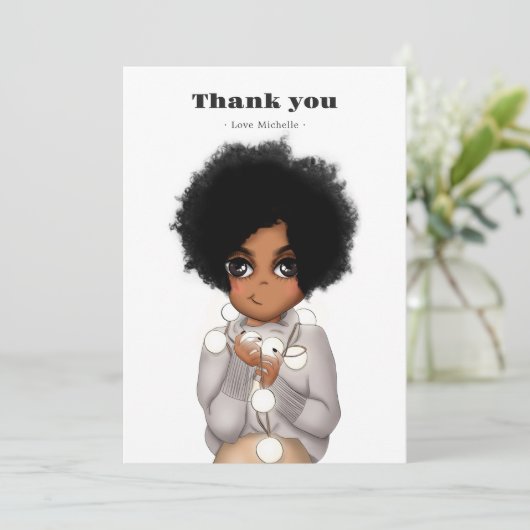 Nieuwjaar/Kerstdag Bedankkaart (Staand voorkant)