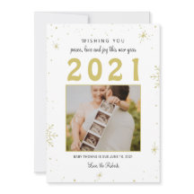 nieuwjaar/kerstfeest baby bekendmaking snowflap le