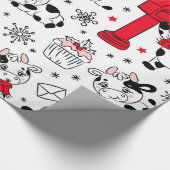 Nieuwjaar kerstfeest cadeaupapier (Hoek)