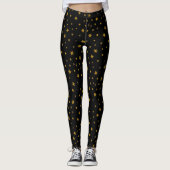 Nieuwjaar kerstfeestdag met kerststerren leggings (Voorkant)